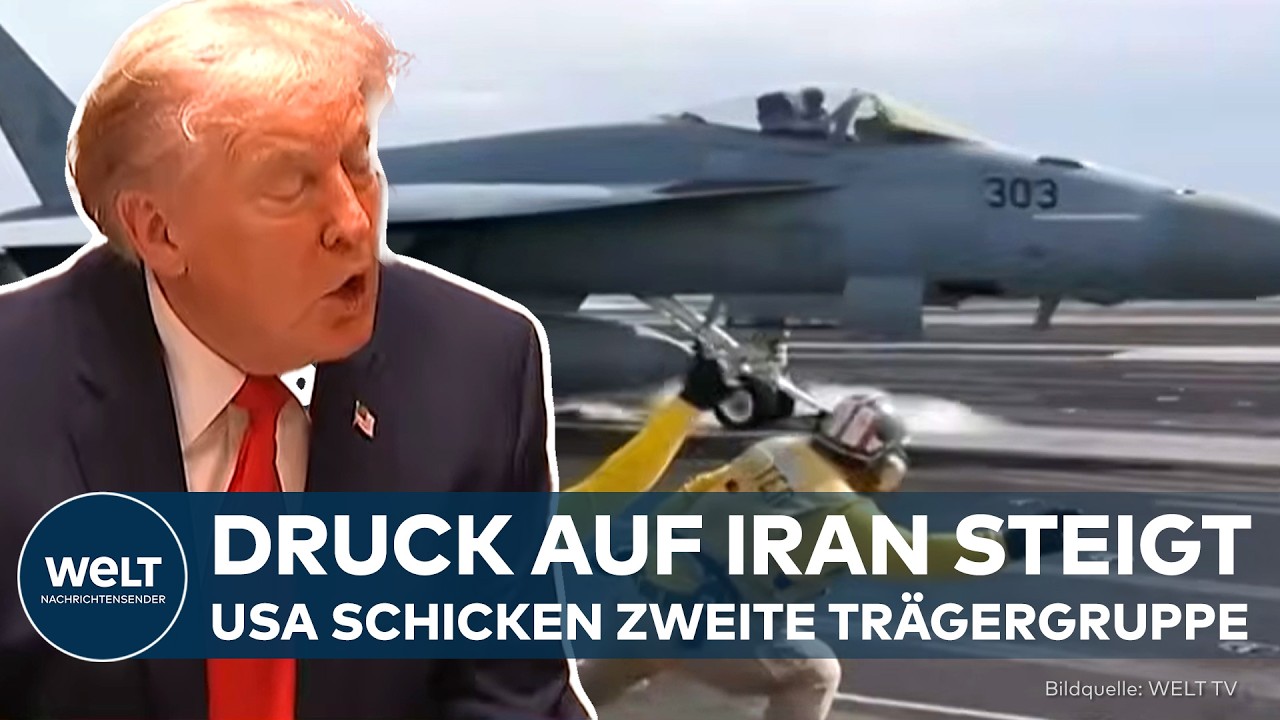 USA: Trump erhöht Druck auf den Iran - Zweiter US-Flugzeugträger vor möglichem Einsatz!