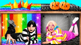 Secret Rooms Under The Bed with Wednesday Addams | Funny Situations by BaRaFun Challenge