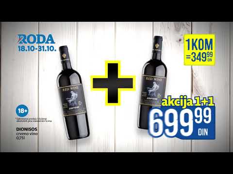 Roda I Akcija 1+1 18.10 - 31.10.2018.