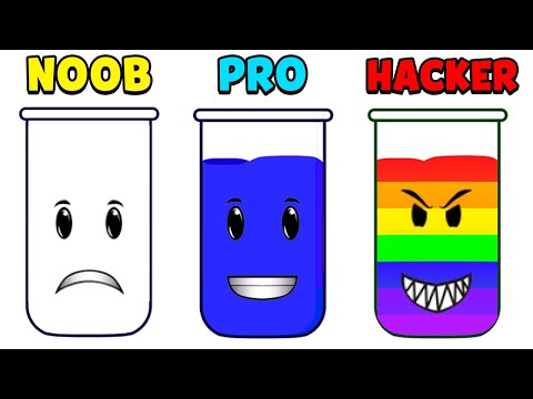 NOOB vs PRO vs HACKER - SortPuz: Water Sort Puzzle - YouTube