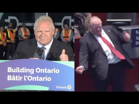 CAUGHT ON CAMERA: Doug Ford channels a bit of Rob giving us a dance