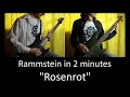 7) Rammstein - Rosenrot (Guitar & Bass lesson + ...