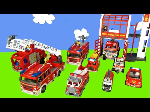 Fire Trucks & Fire Engine Unboxing - Playmobil, Lego, Fireman Sam and Paw Patrol Cars