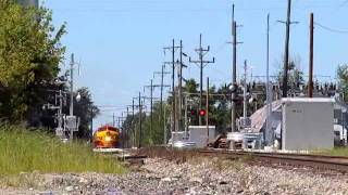 preview picture of video 'Kansas City Southern F units w/ Business Train!!!! (08/29/2011) B-IFGES-29'