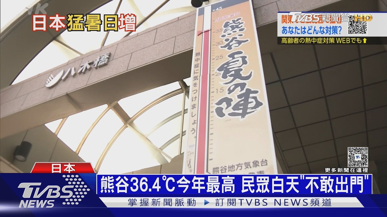 日本單週熱死7人! 東京「中暑警戒警報」 極端高溫到下週