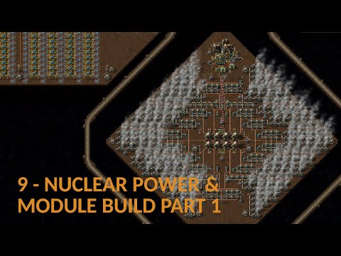 Factorio SpaceBlock 9 - Nuclear Diamond & Module Build Part 1