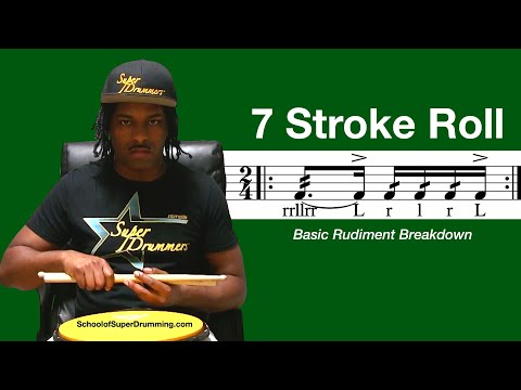 BASIC FOR DRUMMERS | 7 Stroke Roll Breakdown
