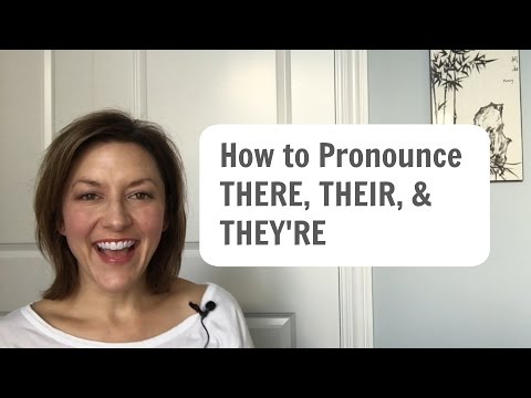 Learn to Pronounce THERE, THEIR, THEY'RE - American English Homophone Pronunciation #learnenglish
