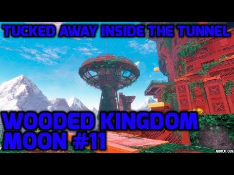 Super Mario Odyssey - Wooded Kingdom Moon #11 - Tucked Away Inside the Tunnel