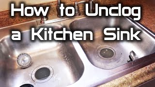 How To Unclog a Kitchen Sink | Both sides