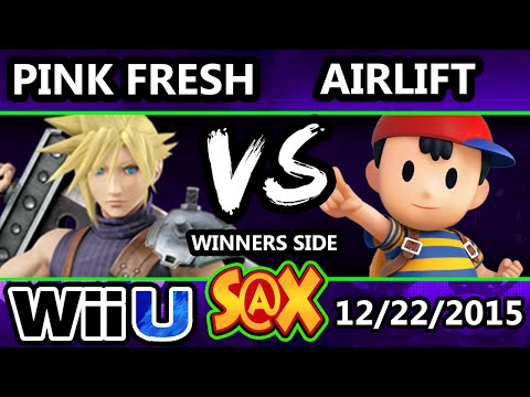 S@X 129 - Pink Fresh (Cloud) Vs. Airlift (Ness) SSB4 Tournament - Smash Wii U - Smash 4