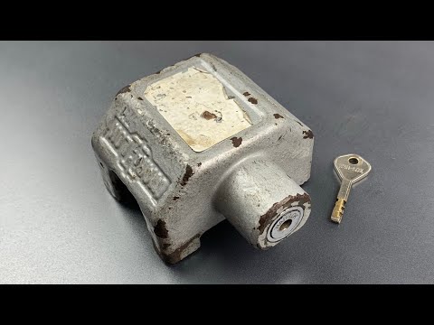 837] 「ウォーロック」TL-10カーゴトレーラーロックをピックアップ ([837] “War-Lok" TL-10 Cargo Trailer Lock Picked)