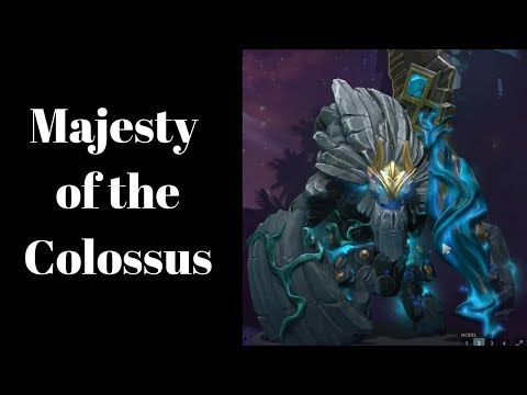 DOTA 2 TINY PRESTIGE ITEM "MAJESTY OF THE COLOSSUS"  TI9 BATTLEPASS LEVEL - 255 FULL MODEL DISPLAY