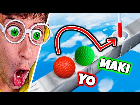 HOYO TROLL vs HERMANO 😂⛳! (ICE Map 🥶) - GOLF IT #2 TEKENDO