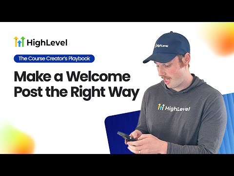 Make a Welcome Post The Right Way