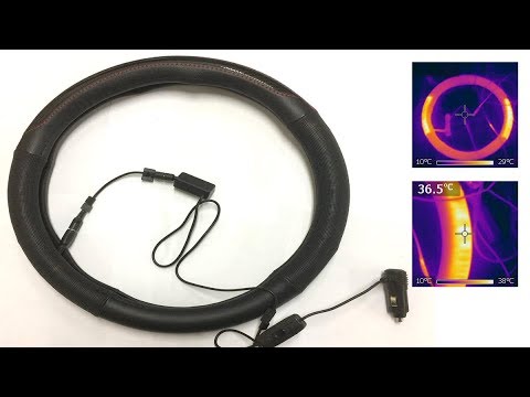 Powering heated steering wheel cover