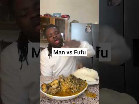Smack that fufu #shorts #youtubeshorts #tiktokviral #mukbang #funnyvideo #food #africanfood