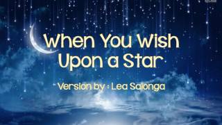 When You Wish Upon a Star   Lea Salonga w  lyrics