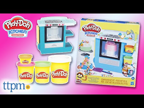 Hasbro PLAY DOH plastilino rinkinys Rising Cake Oven, F13215L0 video