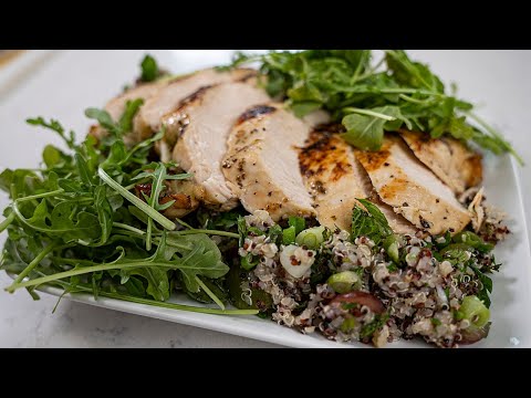 How to Make Greek Chicken and Grape Tabbouleh