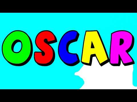 Paint your name OSCAR. Pinta tu nombre OSCAR.