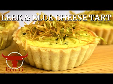 Leek & Blue Cheese Tart / Quiche / How to make / Shortcrust Pastry / Leek and Blue Cheese Recipes