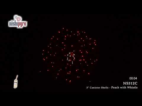 NS312C - 3" Peach with Whistle (Canister/Cylinder)