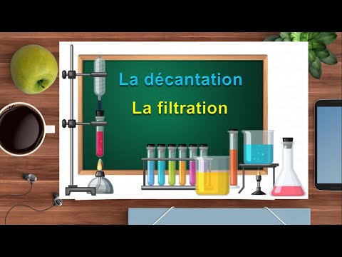Decantation and filtration - separation of constituents of a heterogeneous mixture.