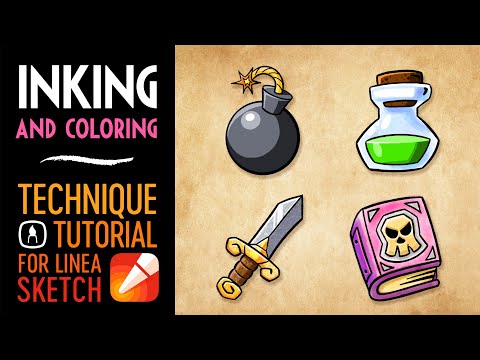 Linea Sketch - Inking & Coloring Tutorial