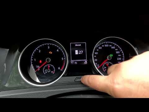 VW Golf 7 Uhrzeit einstellen / Anleitung / Clock Setting Set the time in the Dashboard