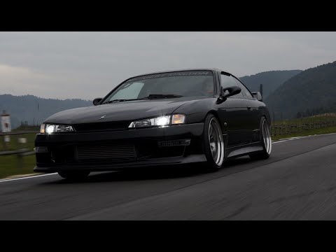 シルビア S14 Kouki Mountain Run In The Rain | 4K