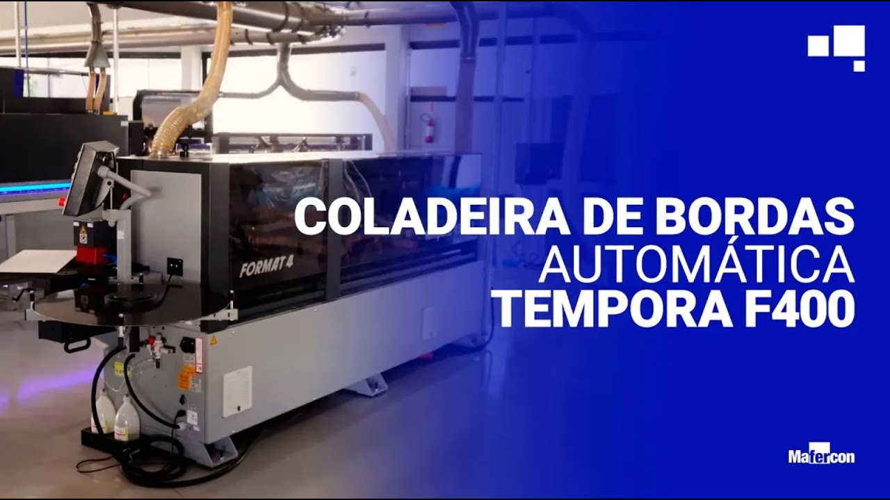 Vídeo do produto Coladeira de Bordas Automática Format4 Tempora F400 4503 