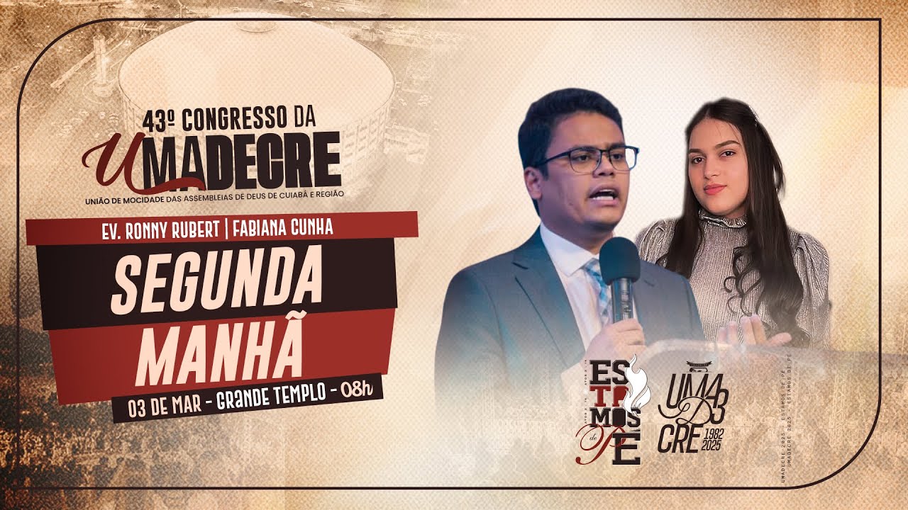 AO VIVO | 43º CONGRESSO DA UMADECRE  | 5º DIA | 03/03/2025 | MANHÃ