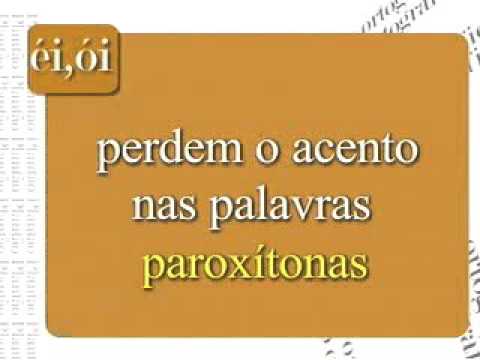 Professor Pasquale: Acentuação de Ditongo