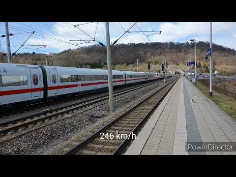 250 km/h, 300 km/h | Schnelle ICE-Durchfahrten in Kinding (Altmühltal) | ICE 2, 3, 4