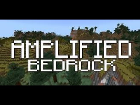 HangeyCowYT - Minecraft Tutorial - How to get Amplified World on MC Bedrock EASY...