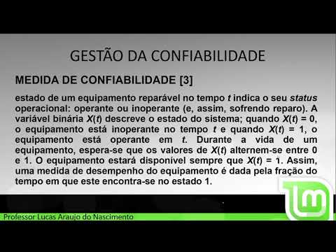 Confiabilidade e Manutenção Industrial - Aula 6-1 Disponibilidade