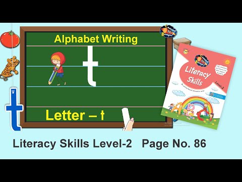 Writing small letter t | small letter t | Learning Booster | Magpie Toons