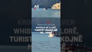 Kroçiera Silver Whisper në Vlorë, turistët zbarkojnë me... varkë