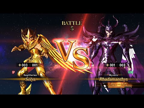 Seiya (Sagittarius Gold Cloth) vs Rhadamanthys (Wyvern Surplice) - Saint Seiya: Soldiers' Soul