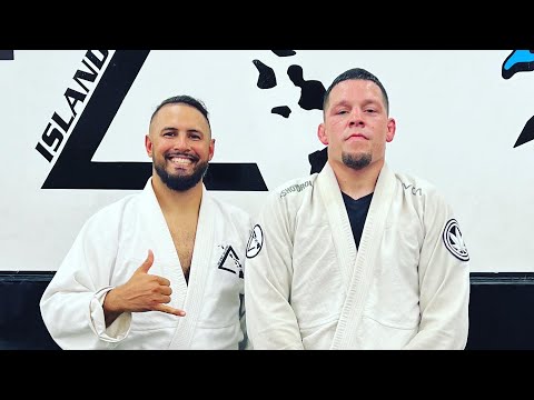 Training with the UFC legend Nate Diaz at Island Jiujitsu/Atos Honolulu 04/19/22