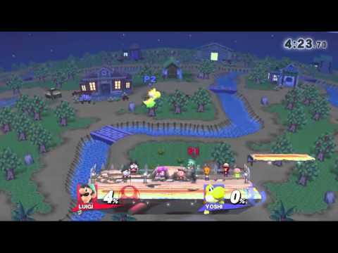 Friendlies. Game1  Dyce (Luigi) vs Zeke (Yoshi)