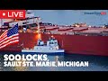 Soo Locks, Sault Ste Marie, Michigan USA | Streamtime LIVE
