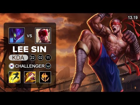Lee Sin vs Kha'Zix Jungle - KR Challenger - Patch 13.19 Season 13