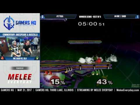 GHQ Weekly [5/21/17] - InC | Sago (Marth) vs. DLA (Mario) - SSBM - Winners Semis