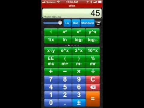 Screenshot of video: Talking Scientific Calculator App