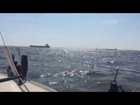 4-14-18 Sailing Sail La Vie Precision 18 on the Chesapeake Bay