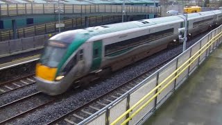preview picture of video 'Irish Rail 22000 Class ICR Train - Kildare Station, Ireland'