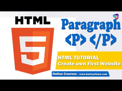 Paragraph tags - HTML Tutorial - How to Create Paragraph Using P Tag in HTML - HTML Project - Sekhar