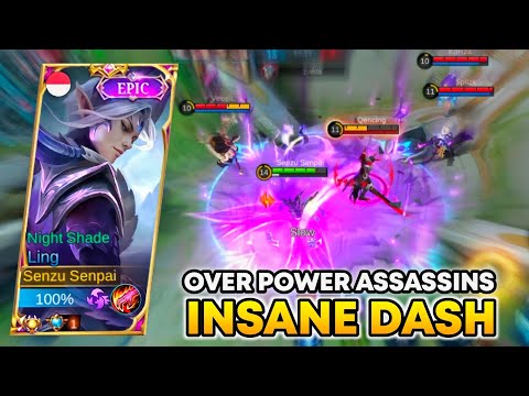 LING NEW OVER POWER ASSASSINS | INSANE SPEED DASH COMBO - Ling Gameplay Mobile Legends